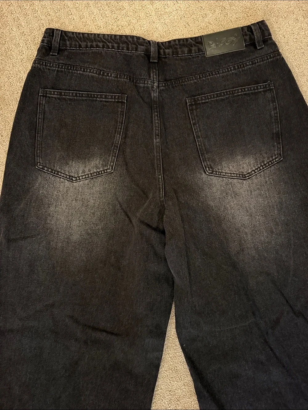 Baggy Clothing US Black Men's Baggy Skater Y2K Jeans - XL